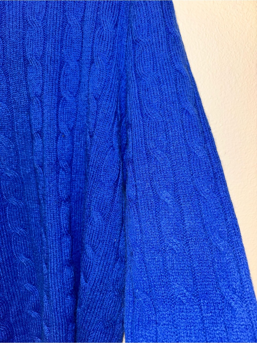 Ralph Lauren Cable-Knit Crewneck Sweater in Blue - Picture 7 of 10